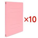 フラットファイル A4 抗菌 ピンク 10冊パック NO.021AB 79-938×10