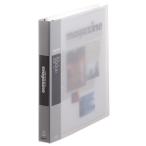 キングジム KING JIM クリアーファイルマガジン 差し替え式 A4S 197W グレー