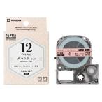 キングジム＜KING JIM＞ テプラPROテープ マットラベル模様 ダマスク 黒文字 SBM12P