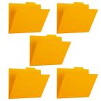  плюс (PLUS) файл PP индивидуальный папка -+ A4 желтый 5 листов упаковка FL-161IF 86-807