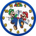 ショッピングマリオ スーパーマリオ Super Mario 掛け時計 時計 直径24cm ウォールクロック Wall Clock