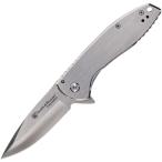 アウトドアナイフ Smith&Wesson(スミス&ウェッソン) フォールディングナイフ エグゼクティブ プラチナ フレームロック  直刃