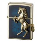 ショッピングzippo ZIPPO　ゴールドプレートウイニングウィニー アトランティックブルー