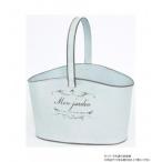 村田屋産業 ジャルダンバスケット ホワイト L  5730