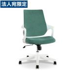 『代引不可』関家具 オフィスチェア ロッティ ホワイトフレーム ターコイズブルー Lotti 女性 ファブリック SOHO 在宅 テレワーク『返品不可』