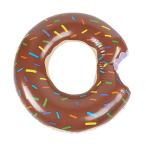 (MILASIC) 浮き輪 ドーナツ（チョコ） Lサイズ フロート スイカ ドーナッツ スイムリング か