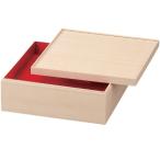 J-kitchens 重箱 1段 尺0寸 良木 紙 お重箱 司白木 30.0cm x 30.0cm x 6.7cm 日本製
