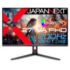 JAPANNEXT 27インチ ゲーミングモニター 200Hz 1ms フルHD 1920x1080解像度 VA パネル ディスプレイ