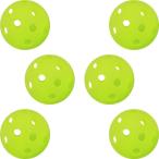  бейсбол batting тренировка мяч дыра PE материалы флуоресценция зеленый 72mm 6 штук входит 