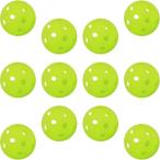  бейсбол batting тренировка мяч дыра PE материалы флуоресценция зеленый 42mm 12 штук входит 