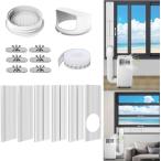 窓用ダクトパネル テラス窓用パネル 6枚セット アップグレード 窓枠高さ43から233cmまで使