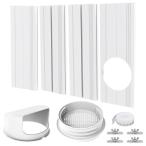 Ninyoon エアコン ウィンドウベントキット シール - 13cm & 15cm エキゾーストホース用、43-140cm