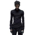 JULIUS・ユリウス/COTTON/SILK RIB CUT & SEWN6/BLACK