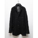 (予約品)7〜8月入荷予定/nude_masahiko maruyama ・ヌード_マサヒコマルヤマ/Wool/Nylon Jaquard (Milling Finish) CARDIGAN/Black