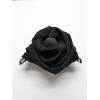 nude_masahiko maruyama ・ヌード_マサヒコマルヤマ/12GG Laddering Cut Jacquard DAMAGE Knit SNOOD/Black