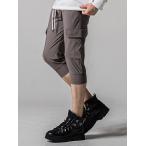 RESOUND CLOTHING*li звук механизм закрывания /TIGHT FIT cargo cropped PT/GREY