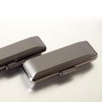 チタン風印鑑ケース 中 当店オリジナル 内側が黒色ですので 汚れが目立ちません