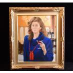 【真作】　奥津国道　絵画　●美人画 ≪乾杯≫ 女性像　人物画　油彩画　共シール　宮永岳彦に師事　 『絵画買取 小川処堂』