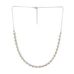 あこや 真珠 本真珠 アコヤ真珠 パール SV ミラーボール ハーフ ネックレス ホワイト 6.0-6.5mm 入学式 卒業式 フォーマル カジュアル 結婚式 パーティ