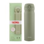 THERMOS サーモス 真空断熱ケータイマグ JNL-506 スモークカーキ 0.5L 超軽量 ワンタッチ 保温 保冷