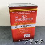 スーパークレオトップ ブラック 14L(約140平米/2回塗り) 防腐/防虫/防かび/油性/屋外木部/ウッドデッキ/フェンス/ガーデン家具/塗料/吉田製油所