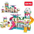 ブロック レゴ LEGO 互換 プール ウォーターパーク プール おもちゃ 建物 街づくり 海外輸入 828ピース