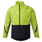  ветровка сверху мужской Mizuno breath Thermo рубашка жакет 32ME0541 lime зеленый 24146