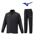 ウインドブレーカー上下セット 裏起毛 メンズ ミズノ mizuno スポーツ 撥水 冬 防寒 防風 ブレスサーモ ブラック 25158