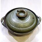 土鍋 (萬古焼) 灰釉窯変 9号 京型鍋