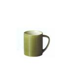スウィーツパレット　マグカップ オリーブ325cc（取っ手三角型）　＃特選デザイン食器