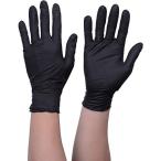 TRUSCO(トラスコ) 使い捨て ニトリル 手袋 M ブラック 黒 粉なし 0.08 100枚入り TG スタンダード TGNN08BKM T