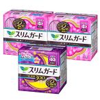 【まとめ買い 昼夜セット】ロリエ スリムガード 長時間しっかり昼用 羽つき 25cm 19コ入×2コセット+しっかり夜用 羽つき 30cm 15