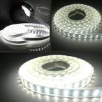 LED лента свет LHYAN 5m водонепроницаемый 24V 600 полосный SMD5050 2 ряд тип с покрытием белый белый основа правильный поверхность люминесценция лодка для рыбалки / судно / тигр 