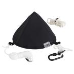 DOD(ディーオーディー) トンガリハット ワンポールテント タープ連結 【カラビナ&ロープ付】 TG1-768-BK ブラック (約)W25×