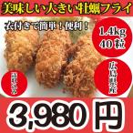 【美味しい牡蠣フライ】送料無料！美味しい大きい牡蠣フライ1.4kg！広島産かき（カキ・牡蠣）35g前後×40個