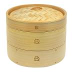 料理研究家監修手作り 竹セイロ セイロ専用用紙50枚付 本体2個・蓋1個セット 蒸篭 業務用 せいろ蒸し器 (竹セイロ直径約21cm)