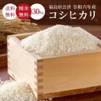 米 お米 30Kg 福島会津産 コシヒカリ 5kg×6 送料無料 精米 令和５年 一等米