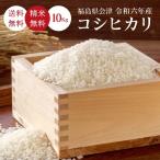令和6年 お米 米 10kg 福島会津産 コシヒカリ 無洗米 5kg×2 送料無料 精米 一等米
