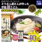 ギフト 島原 手延べ うどん そうめん 屋さんが作った手延 細うどん 200g×20袋 40食分 ケース販売 長崎