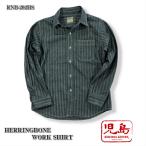 ショッピングダンガリー 児島ジーンズ ヘリンボーンワークシャツ RNB-202HS　KOJIMAGENES