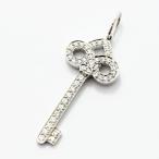ティファニー ペンダントトップ フルール ドリス キー TIFFANY&Co. 鍵 ダイヤモンド PT950 新品仕上げ 中古