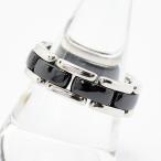 シャネル リング ウルトラコレクション CHANEL 指輪 ブラックセラミック K18WG 750 T57 約18.5号 新品仕上げ 中古