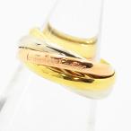 カルティエ リング トリニティ Cartier 指輪 スリーカラー 5連 K18 750 #54 約14号 新品仕上げ 中古