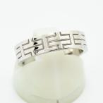 ショッピングエルメス エルメス リング キリム HERMES 指輪 K18WG 750 #51 約10.5号 新品仕上げ 中古