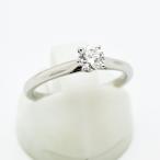 カルティエ リング ソリテール Cartier 指輪 ダイヤモンド 0.31ct G VVS2 VG PT950 #49 約9号 新品仕上げ 中古