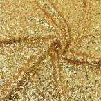ショッピングスパンコール ＼期間限定10％OFF／ スパンコール生地 幻のスパン （160346） 2.ゴールド 10Ad06_