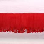  плиссировать оборка гонки (AS7300) примерно 5cm ширина 11. красный 07Ac99_