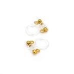  серьги детали полимер Omega детали / non отверстие серьги (D-4-G) G. Gold 1 пара входить 06Af99_