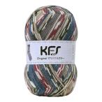 ショッピング毛糸 毛糸 Opal-オパール- KFSオリジナルカラー 4ply/4本撚り KFS104.アイスランド・ロピー/ブルー・グレー系マルチカラー (M)_b1j