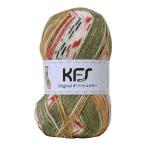 毛糸 Opal-オパール- KFSオリジナルカラー 4ply/4本撚り KFS126.アットホーム/モスグリーン・ベージュ系マルチカラー 06Co99j
